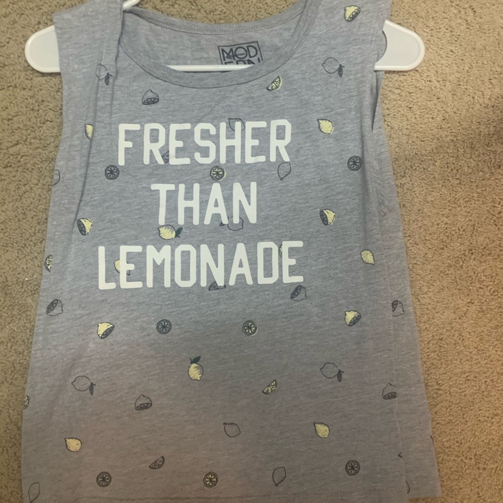 “Fresher than lemonade” tank top from target
